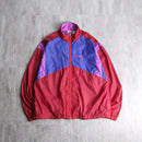 90's "NIKE" silver tag color block nylon jacket