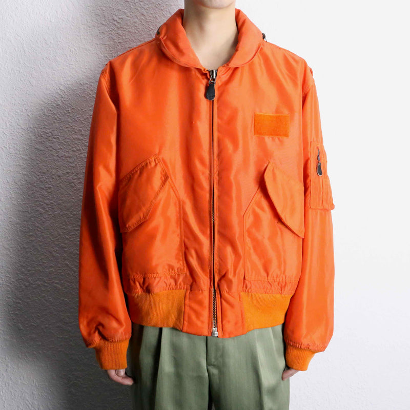 “AVIREX” nylon insulated flight jacket