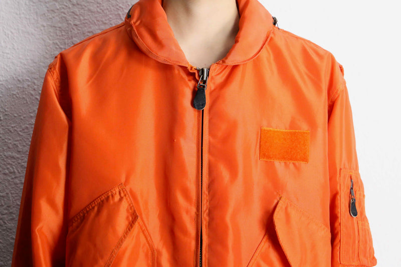 “AVIREX” nylon insulated flight jacket