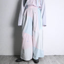 "Re:make" stripe shirt patchwork pajama pants