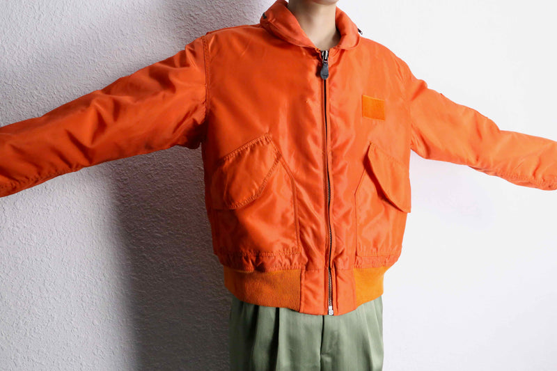 “AVIREX” nylon insulated flight jacket