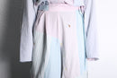 "Re:make" stripe shirt patchwork pajama pants