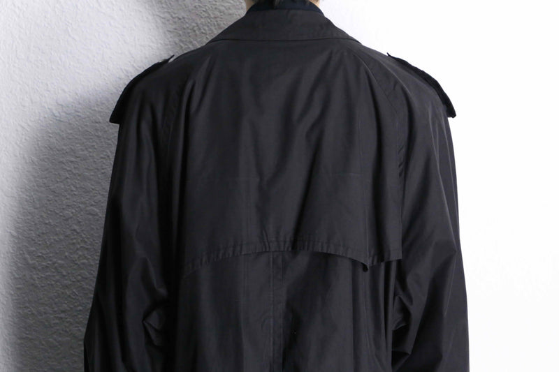 “BOSS” double breast trench coat