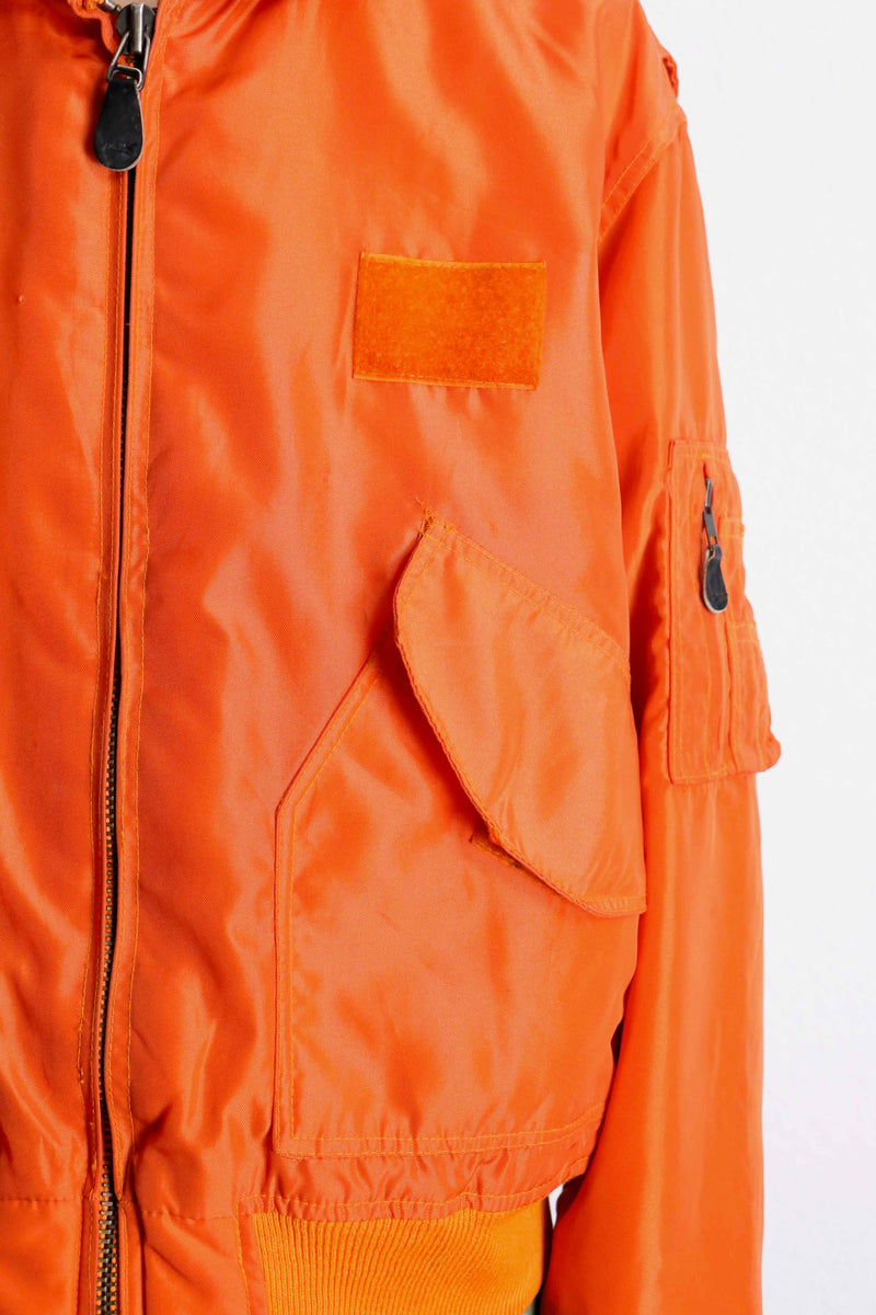 “AVIREX” nylon insulated flight jacket