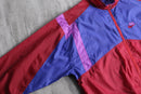 90's "NIKE" silver tag color block nylon jacket