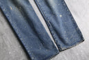 colorful belt loop denim pants