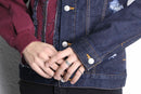 ''Re:make"Docking Damage Denim Jacket
