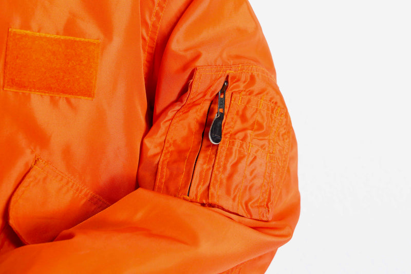 “AVIREX” nylon insulated flight jacket