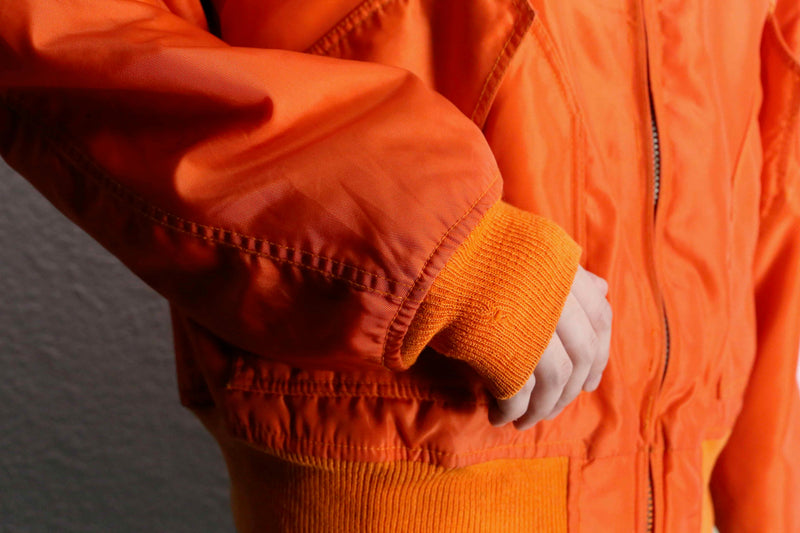 “AVIREX” nylon insulated flight jacket