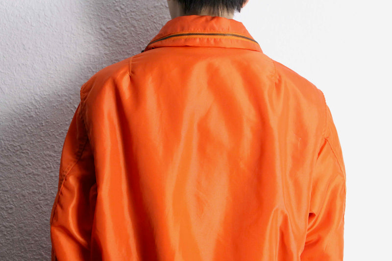 “AVIREX” nylon insulated flight jacket