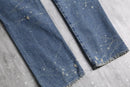colorful belt loop denim pants