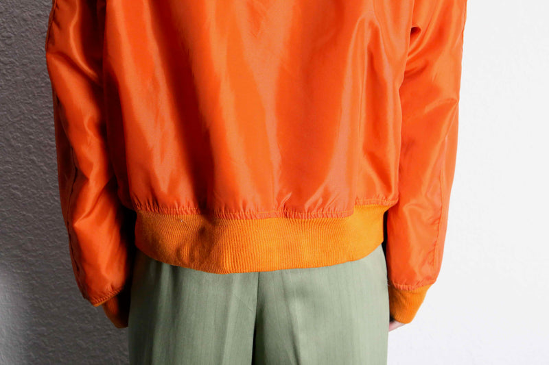 “AVIREX” nylon insulated flight jacket