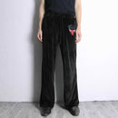“Chicago Bulls” design velours pants