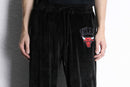 “Chicago Bulls” design velours pants