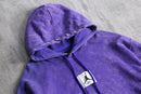 "JORDAN" flight purple washed hoodie