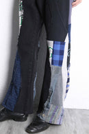 "Re:make" sweat docking flare denim