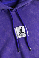 "JORDAN" flight purple washed hoodie