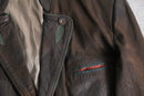 brown leather tyrolean jacket
