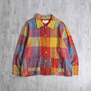 colorful patchwork pattern nep design jacket