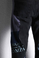 "Re:make" sweat docking flare denim