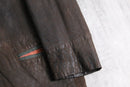 brown leather tyrolean jacket