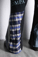 "Re:make" sweat docking flare denim