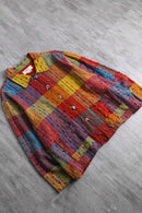 colorful patchwork pattern nep design jacket