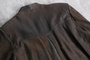 brown leather tyrolean jacket