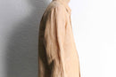 coral color linen L/S shirt