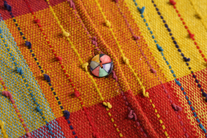 colorful patchwork pattern nep design jacket