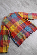 colorful patchwork pattern nep design jacket