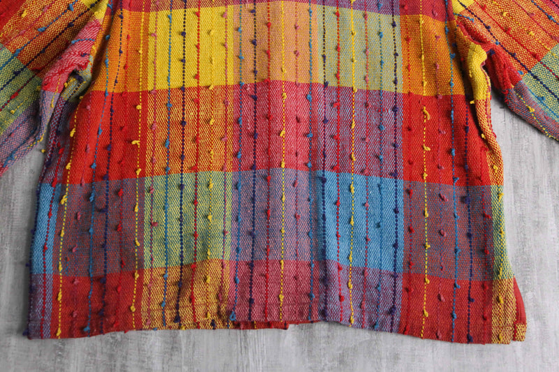 colorful patchwork pattern nep design jacket
