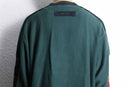 dark green embroidery cotton knit
