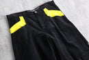 "STUKA"black × yellow wide pants