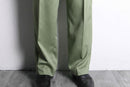 pistàcchio color fade stripe tuck slacks