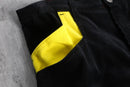 "STUKA"black × yellow wide pants