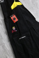 "STUKA"black × yellow wide pants