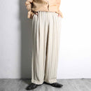 Ivory stripe relax wide pants