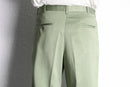 pistàcchio color fade stripe tuck slacks