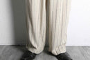 Ivory stripe relax wide pants