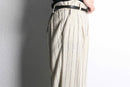 Ivory stripe relax wide pants