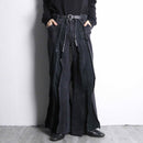 ''Re:make'' wide black denim pants
