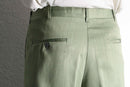 pistàcchio color fade stripe tuck slacks