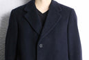 "Aquascutum" cashmere mix navy wool coat