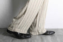 Ivory stripe relax wide pants