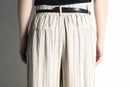 Ivory stripe relax wide pants