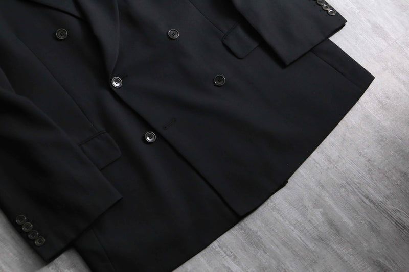 1990s Calvin Klein 6B double breasted tailored jacket