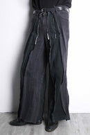 ''Re:make'' wide black denim pants