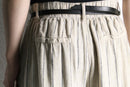 Ivory stripe relax wide pants