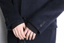 "Aquascutum" cashmere mix navy wool coat